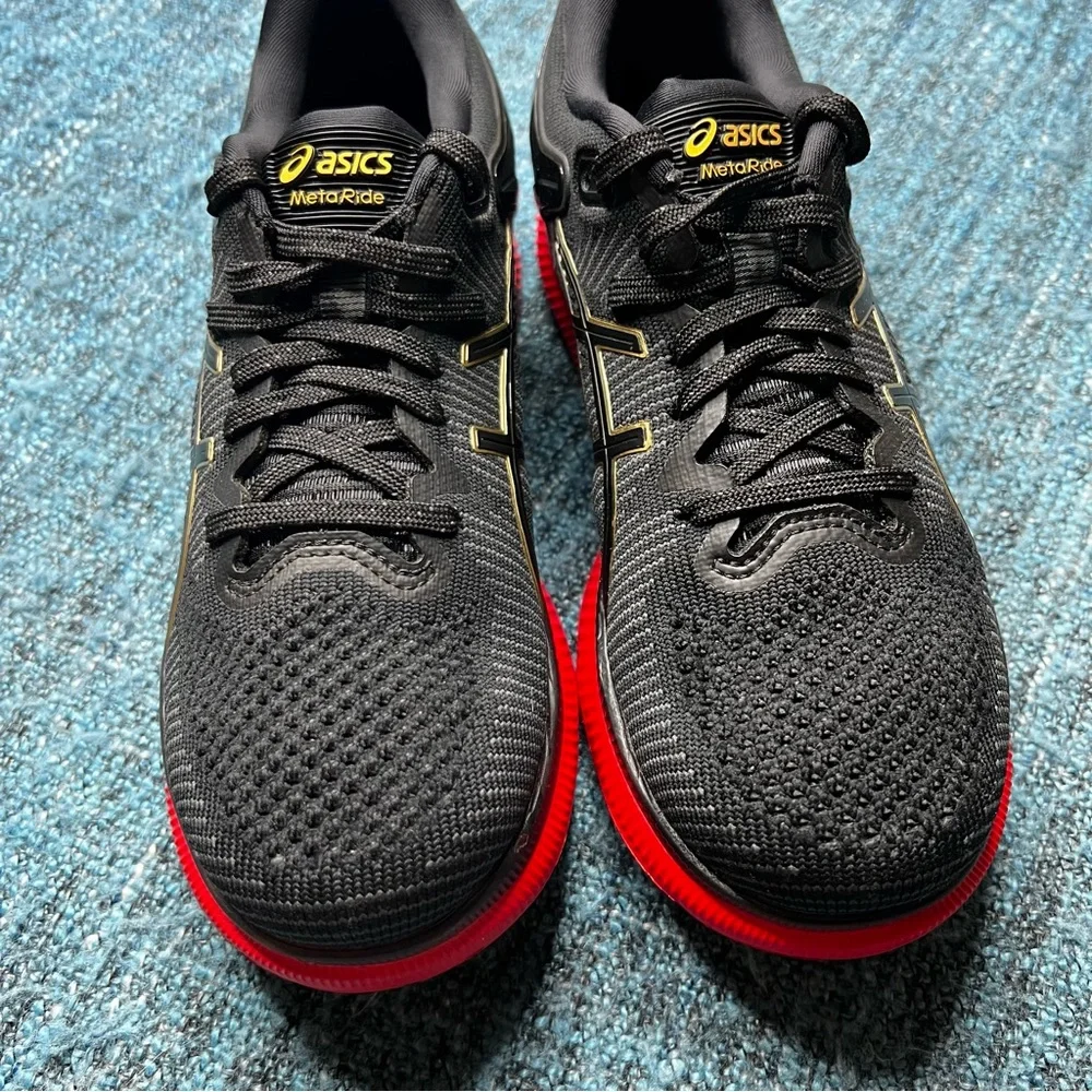 Asics MetaRide Running Shoes in Black Classic Red Size 7.5 Women’s Sneakers